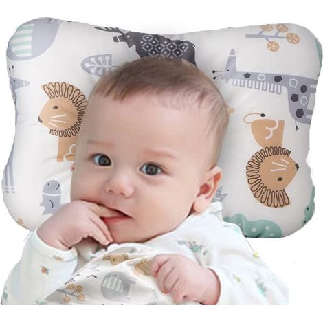Support doux et hypoallergénique pour la tête et la nuque, avec revêtement en coton biologique, lavable en machine (Animal World) (1/4)