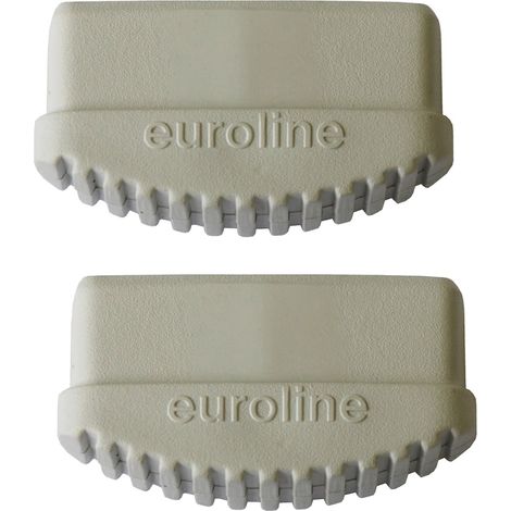Euroline Leiterfuß weiß 75x20mm Paar