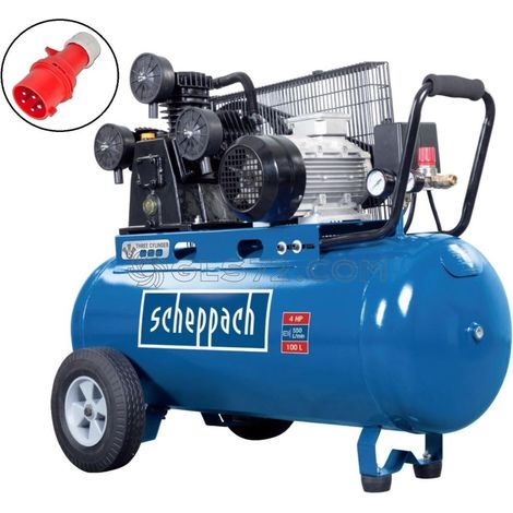 COMPRESOR DE AIRE - SCHEPPACH - 100 LITROS 4 HP 3000W 3 CILINDROS HC550TC 400V (1/4)