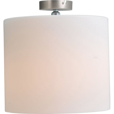 Lampe de plafond Cilindra 35 cm blanc avec gris métallisé - 5111-37-06 (1/3)