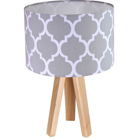 Lampe de chevet classic 040s-006 - Bois clair