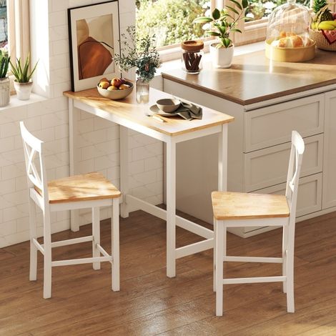 Mesa alta barra compacta efecto roble OKMYHOME (1/5)