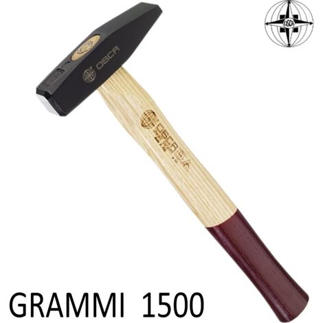 Martello Serrurier- Manico In Legno - 1500G Osca (1/2)