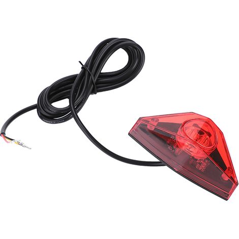 Decdeal Feu arrière électrique de bile, lampe de vélo robuste en plastique universel pour Scooter (1/5)