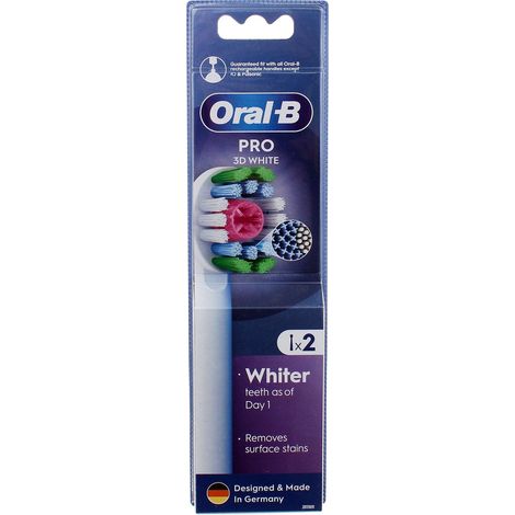 Oral-b - oral-b 3d white cleanmaximiser brushes 2 pcs - 8006540847183 - 8006540847183