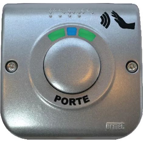 Bouton poussoir zamac gris main libre URMET BPZGML