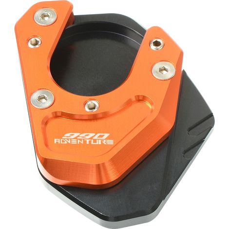 (990 Adventure) Compatible avec 990 Adventure R S 2006 2007 2008 2009 2010 2011 2012. Béquille latérale, extension, repose-pieds, plaque de base maxpower (1/4)