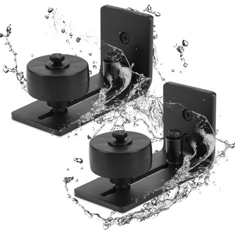 SWANEW Guida a pavimento per porte scorrevoli Rullo di guida a pavimento. guida per porta. accessorio per porta scorrevole a muro regolabile (2 pezzi) (1/5)