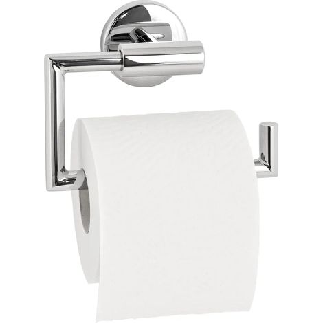 Los portarrollos de papel higiénico para baño están fabricados en acero inoxidable con baño de cromo y acabado perforado de alto brillo. (1/4)