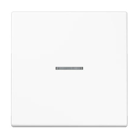 Jung Tasto per pulsante KNX, F10, con conduttore di luce, duroplastico, serie LS, bianco alpino LS 101 KO5 WW