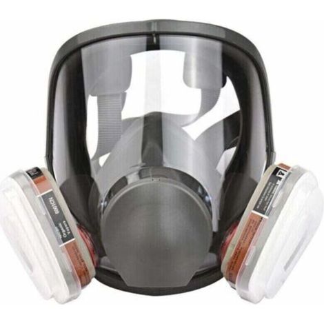 Reusable 16-in-1 full-coverage respirator mask against organic vapors for painting, polishing, welding and other protective work.