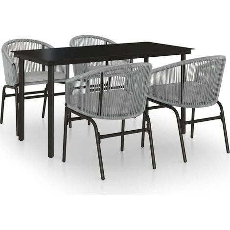 Maison Exclusive - Set Mobili da Pranzo per Giardino 5 pz Antracite (1/5)