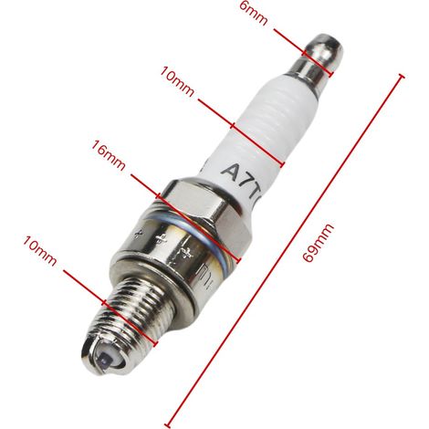 Bougie d'allumage pour moto A7TC, type 70, pétard électronique HH/C7HSAGY6, buse à flamme, emballage neutre (1/3)