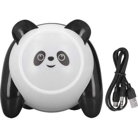 Enceinte Bluetooth Lumineuse Portable en Forme de Panda, Haut-parleur Sans Fil pour Sports d'Hiver, Lampe de Chevet Adorable en Peluche (1/5)