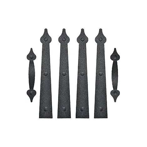 Ensemble de poignées décoratives magnétiques pour porte de garage, tirants noirs sans perçage à fixation rapide, accessoires de remplacement pour porte basculante, coulissante et atelier (1/3)