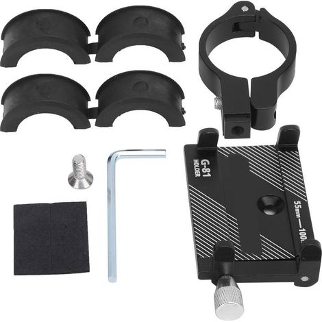 Support téléphone vélo GUB G-81 en aluminium réglable, support de guidon pour smartphone, étau robuste et rotatif (1/5)