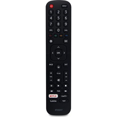 Télécommande TV Compatible avec Hisense EN2D27 avec Boutons Netflix et LiveTV (1/5)
