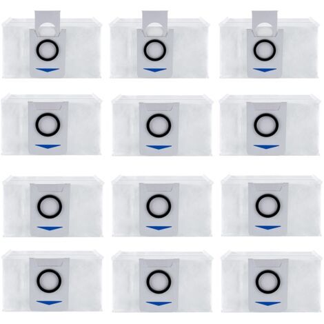 Lot de 12 Sac d'aspirateur Accessoires pour Ecovacs Deebot X1 Omni / X1 e Omni, Aspirateur Accessoires de Rechange Sac à poussière (1/4)