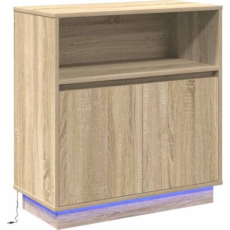 Maison Exclusive - Madia LED Rovere Sonoma 71 x 34,5 x 75 cm Legno multistrato