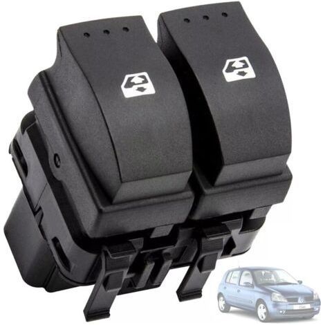Interruttore alzacristalli compatibile con Renault Clio 2, Espace 4, Laguna 2, Trafic, Opel Vivaro - 8200060045 - Comando alzacristalli - Pulsante alzacristalli (1/4)