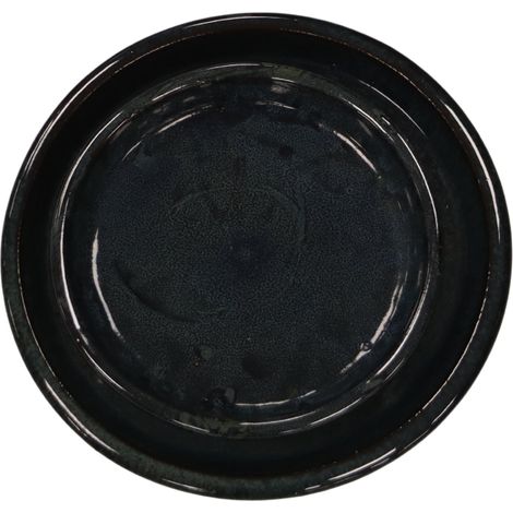 Sottovaso rotondo 43cm nero (1/3)