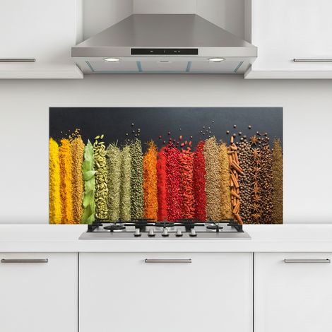 CRÉDENCE CUISINE Épices - Herbes - Emplois - Rainbow 100x50 cm (1/5)