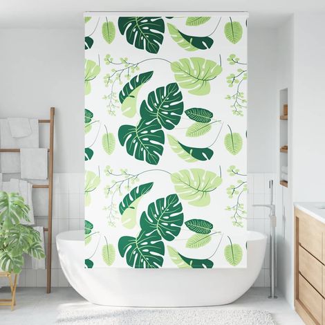 Store enrouleur de douche，Store à rouleau avec cassette largeur du tissu 126 cm CFW5052421 (1/5)