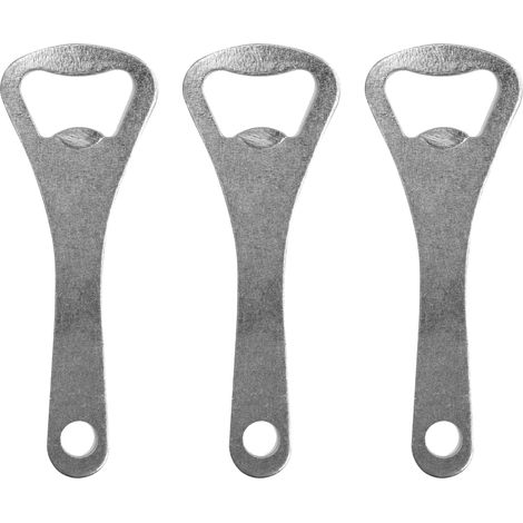 Flaschenöffner – Tragbarer Flaschenöffner für Barkeeper – Flacher Flaschenöffner aus Edelstahl – Bierflaschenöffner für Bars, Restaurants und Küchen, 3er-Set (1/4)