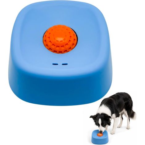 Gamelle pour chien avec balles, gamelle antidérapante, gamelle pour chien, jouet, gamelle résistante à la pression (bleu, orange) (1/5)