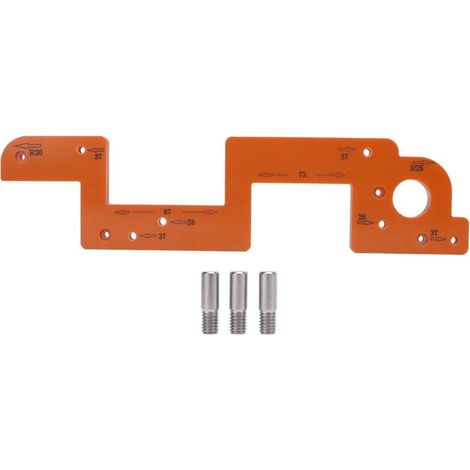 Zoternen Outil auxiliaire de rainurage ARC, antidérapant, facile à utiliser, gabarit de positionnement de fente de porte d'armoire pour le travail du bois 8 mm / 0,31 po (1/4)