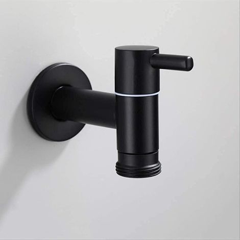 Salle De Bains en Acier Inoxydable Robinet, Robinet Jardin Mural, Robinets Mural pour Eau Froide, Plein Air Robinet De Jardin Mural Machine À Laver Robinet pour la Maison Cuisine Salle Utilisation (1/2)