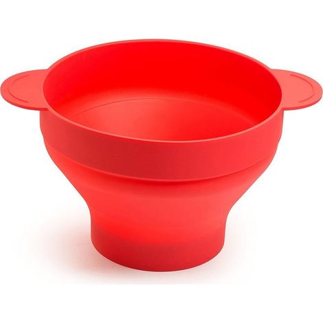 Bol à popcorn en silicone pour micro-ondes, saladier pliable réutilisable pour pop-corn maison (1/3)