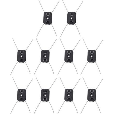 10 têtes de rechange pour fil de débroussailleuse, installation facile, haute efficacité, accessoires jardin et tondeuse (1/5)
