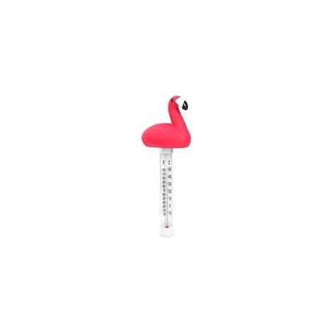 Schwimmendes Poolthermometer in Form einer Flamingo-Schildkröte, großes Display, gut ablesbar und genau, geeignet für Aquarien, Whirlpools und Fischbecken. (1/5)