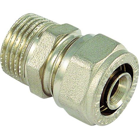 RACCORDO DIRITTO MASCHIO PER TUBO MULTISTRATO MODELLO AL-COBRAPEX 3/4 ø20 TIEMME RACCORDERIE SPA