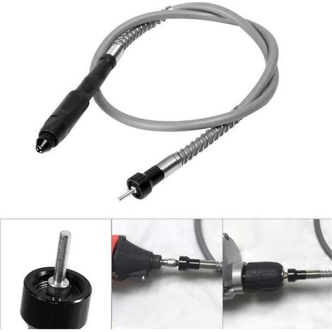 1/8 Fixation d'Arbre Flexible Extension d'Arbre de Forage Flexible Avec Mandrin Sans Clé M8 Pour Outils Rotatifs de Perceuse Électrique ou Outils de Meuleuse Dremel (1/5)