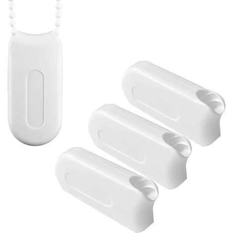 Gewichtskette für Rollos Jalousiengriffe 4 Stück Ersatzkette für vertikale Rollos Kugelkette Seilclip-Verbinder Jalousienschnuraufhänger (1/2)