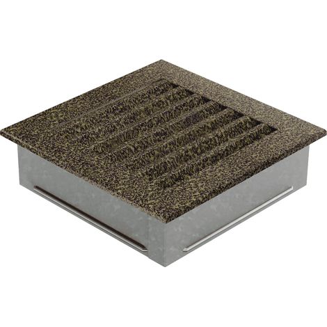 Lüftungsgitter FRESH 17x17 schwarz und gold (1/3)