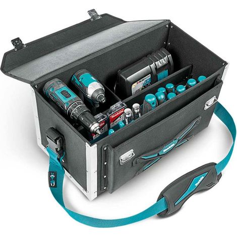 Makita E-05424 Lockable Tool Case Tool Bag Blue Riveted Toolbag Strap System