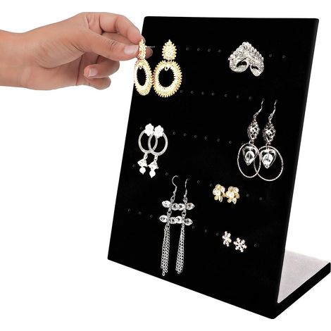 Boîte de rangement pour boucles d'oreilles pouvant contenir 30 paires de boucles d'oreilles (1/5)