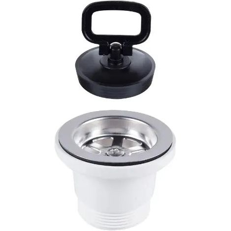 Piletta per lavello inox ø 70 senza troppo pieno