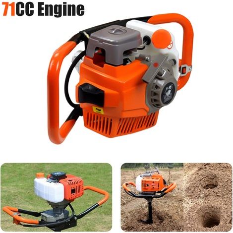 Garden Auger Post Hole Borer Digger 71CC Gas Power Post Hole Digger (Head Only)