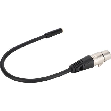 Câble adaptateur audio en alliage de zinc, interface 3,5 mm femelle vers XLR femelle. (1/5)