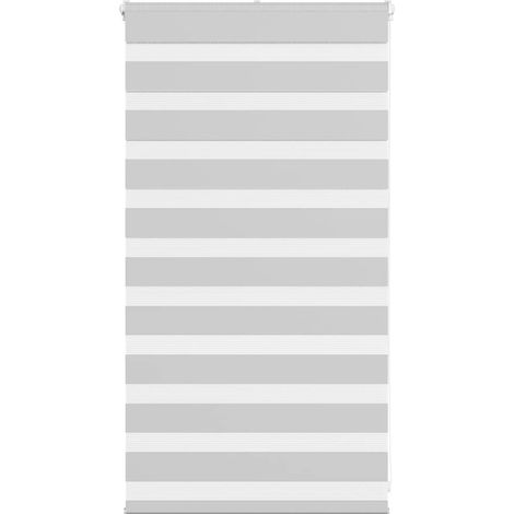 Doppelrollo Hellgrau 90x100 cm Stoffbreite 85,9 cm Polyester