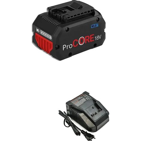 Batterie de remplacement sans fil, capacité de 10000mAh, compatible avec les outils électriques de 18V, 1 batterie 1 chargeur (1/2)