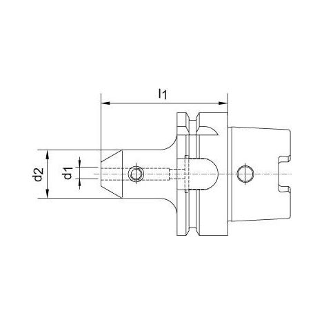 Mandrin de serrage type W DIN69893A HSK-A100 6x160mm HAIMER (1/5)