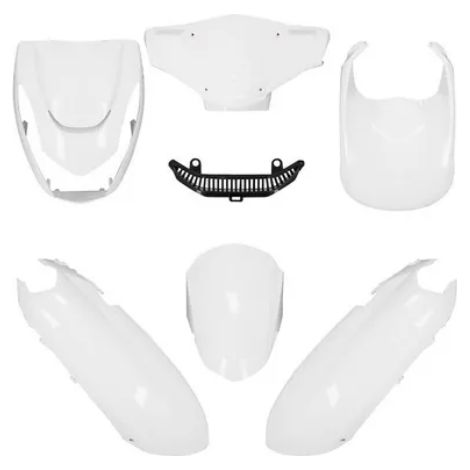 Kit de carrocería, bata, juego x7, carenado, guardabarros, LATERAL, Peugeot Kisbee 50 11-24 (1/5)
