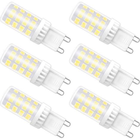 Ampoule LED G9 4W 40W éq. blanc froid 6000K 480lm 220V 360° 51 SMD 2835 pack de 6 (1/4)