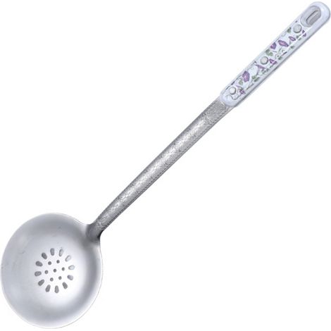 Écumoire En Acier Inoxydable - Manche En Bois - Pour Cuisine - 1 Pièce (1/5)
