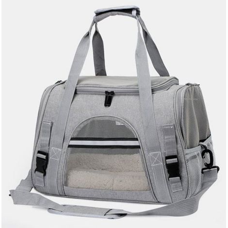 Sac de transport pour animaux - - Homologué compagnies aériennes - Pour chats, lapins, chiens - 38x23x23 cm (1/5)